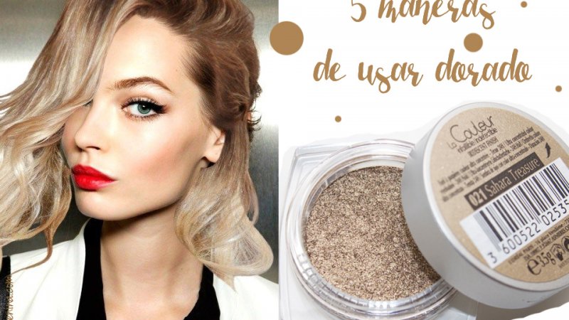 5 maneras de usar dorado en el maquillaje