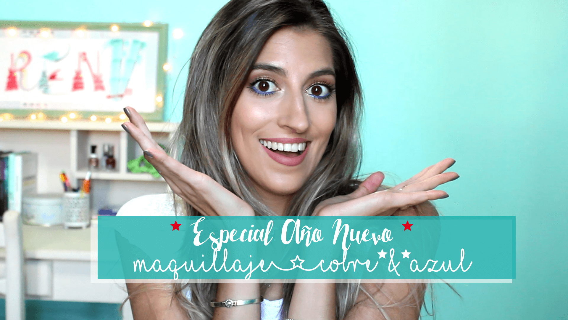 Especial Año Nuevo: Maquillaje cobre y azul